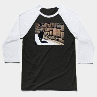 Colorized Vintage photo of wall at Kusco Baseball T-Shirt